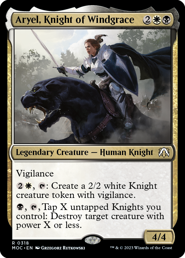 Aryel, Knight of Windgrace [March of the Machine Commander] | Yard's Games Ltd