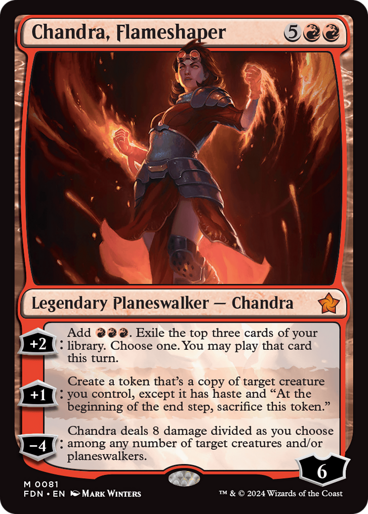 Chandra, Flameshaper [Foundations] | Yard's Games Ltd