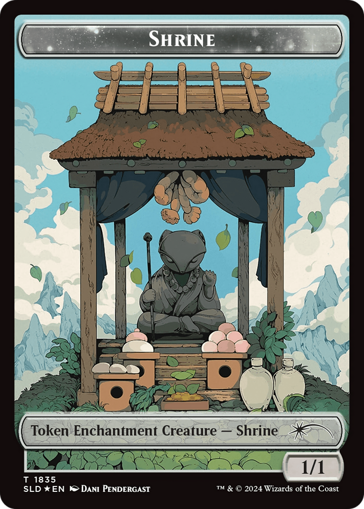 Shrine Token (Rainbow Foil) [Secret Lair: From Cute to Brute Tokens] | Yard's Games Ltd