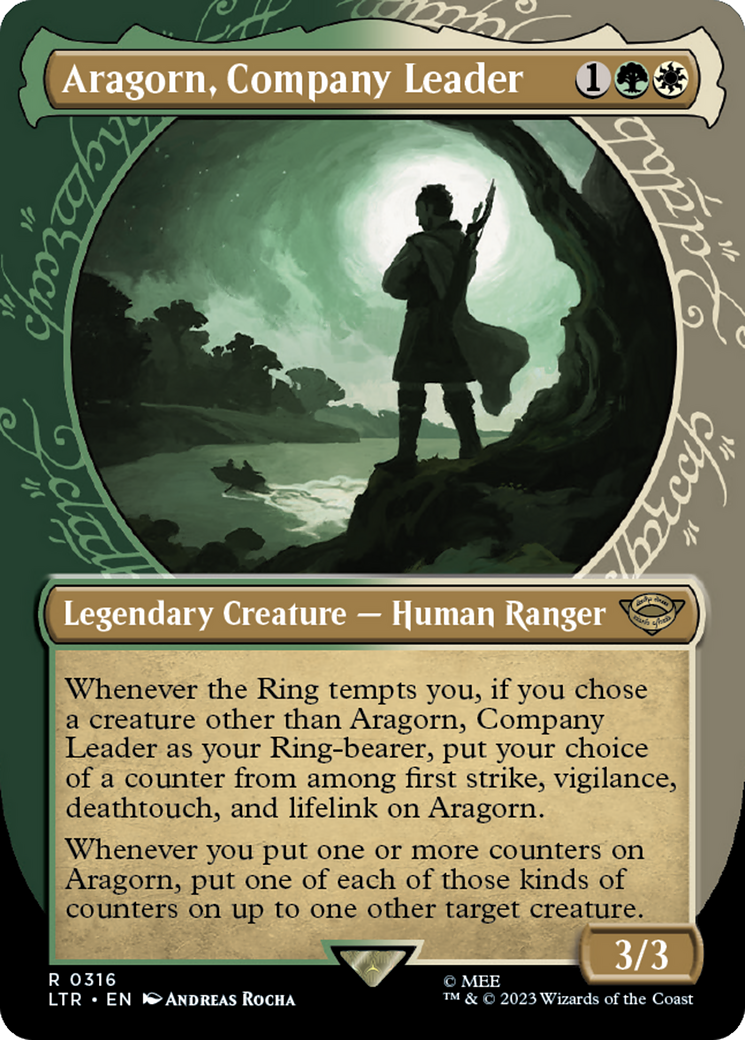 Aragorn, Company Leader (Showcase Ring Frame) [The Lord of the Rings: Tales of Middle-Earth] | Yard's Games Ltd