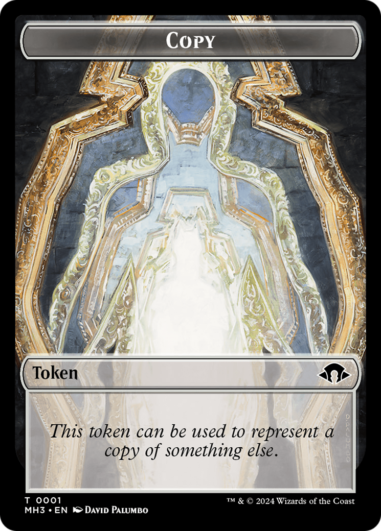 Eldrazi Angel // Copy Double-Sided Token [Modern Horizons 3 Commander Tokens] | Yard's Games Ltd