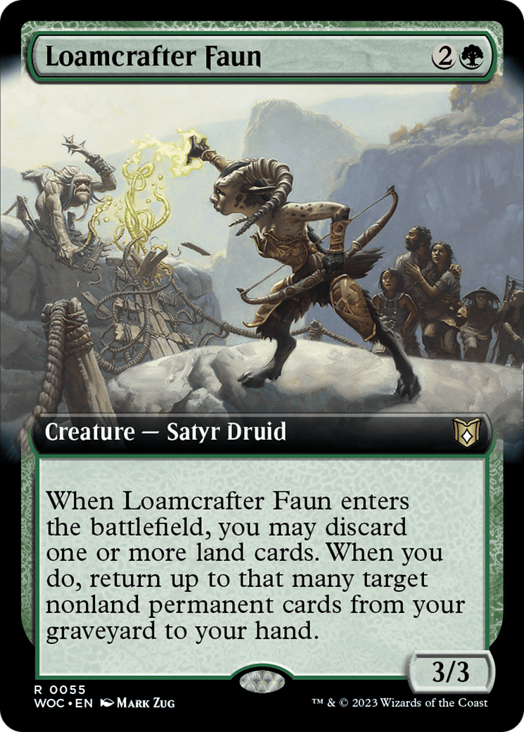 Loamcrafter Faun (Extended Art) [Wilds of Eldraine Commander] | Yard's Games Ltd