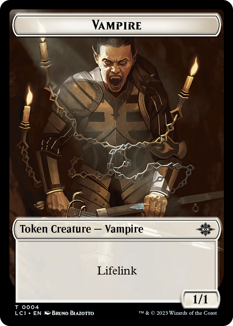 Vampire // Skeleton Pirate Double-Sided Token [The Lost Caverns of Ixalan Tokens] | Yard's Games Ltd