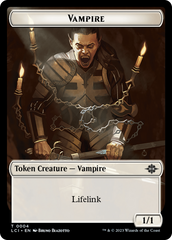 Vampire // Spirit Double-Sided Token [The Lost Caverns of Ixalan Tokens] | Yard's Games Ltd