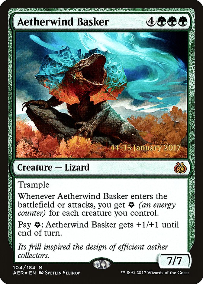 Aetherwind Basker [Aether Revolt Prerelease Promos] | Yard's Games Ltd