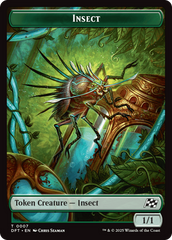 Insect // Elephant Double-Sided Token [Aetherdrift Tokens] | Yard's Games Ltd