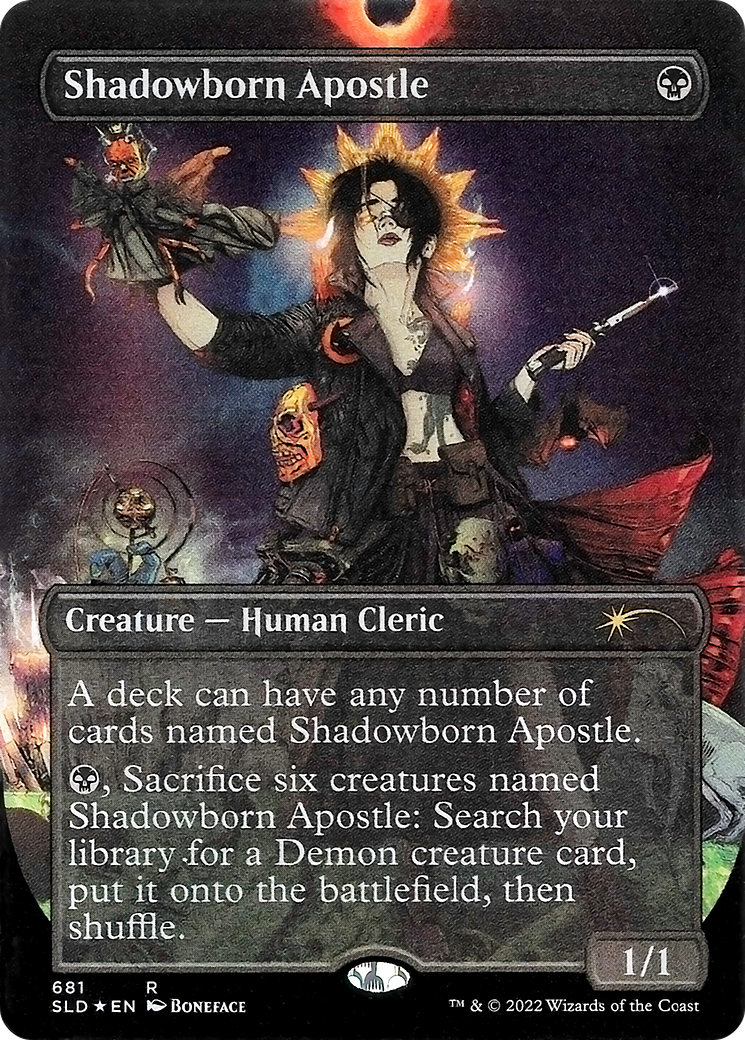 Shadowborn Apostle (681) (Borderless) [Secret Lair Drop Promos] | Yard's Games Ltd