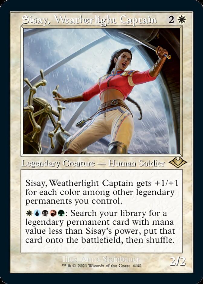 Sisay, Weatherlight Captain (Retro Foil Etched) [Modern Horizons] | Yard's Games Ltd