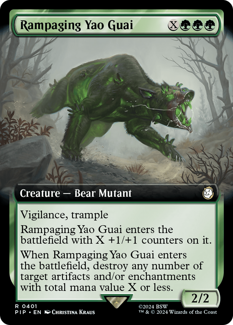 Rampaging Yao Guai (Extended Art) [Fallout] | Yard's Games Ltd