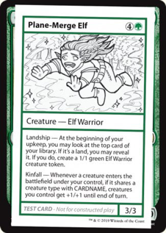 Plane-Merge Elf (2021 Edition) [Mystery Booster Playtest Cards] | Yard's Games Ltd