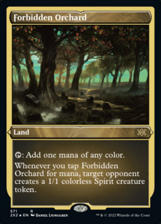 Forbidden Orchard (Foil Etched) [Double Masters 2022] | Yard's Games Ltd