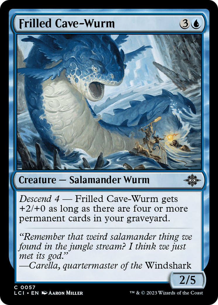 Frilled Cave-Wurm [The Lost Caverns of Ixalan] | Yard's Games Ltd