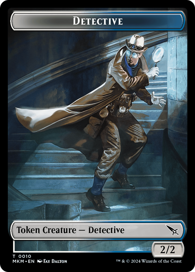 Detective // Spider Double-Sided Token [Murders at Karlov Manor Tokens] | Yard's Games Ltd