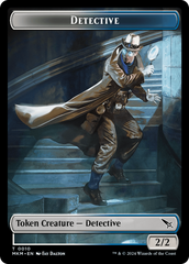 Detective // Dog Double-Sided Token [Murders at Karlov Manor Tokens] | Yard's Games Ltd