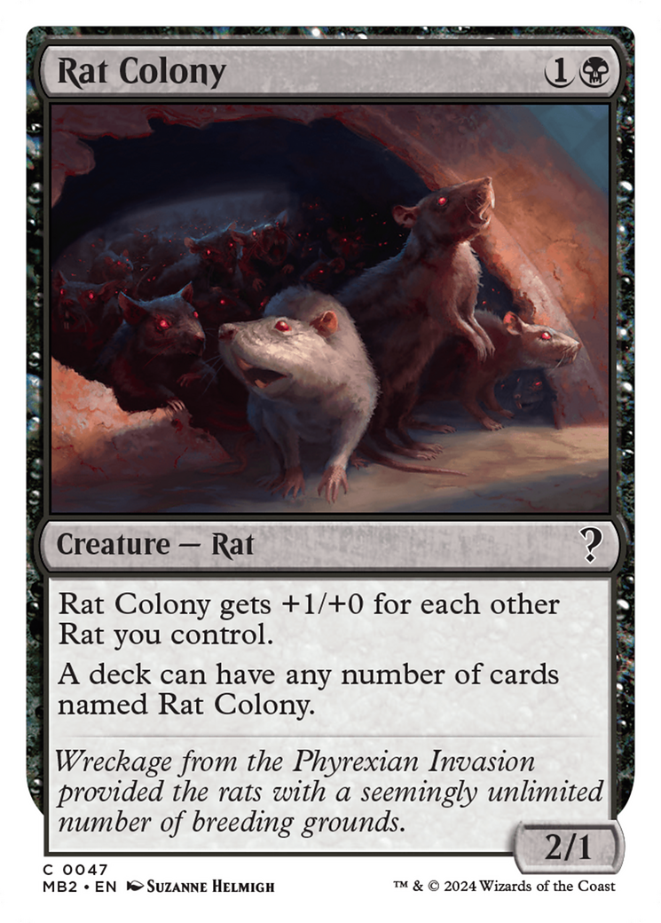 Rat Colony (White Border) [Mystery Booster 2] | Yard's Games Ltd