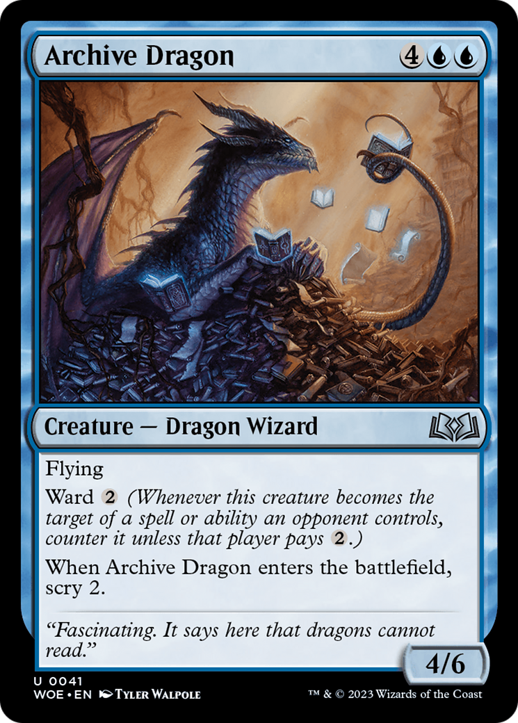 Archive Dragon [Wilds of Eldraine] | Yard's Games Ltd