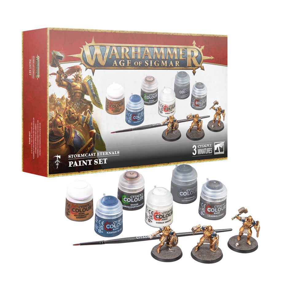 Warhammer: Age of Sigmar - Stormcast Eternals Paint Set | Yard's Games Ltd