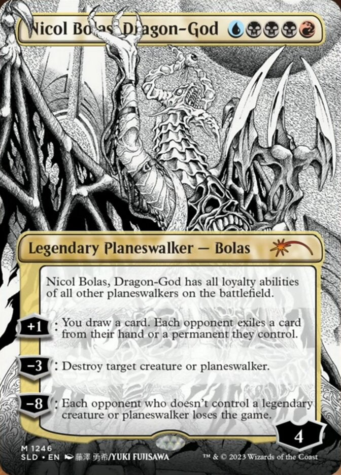 Nicol Bolas, Dragon-God (Borderless) [Secret Lair Drop Series] | Yard's Games Ltd