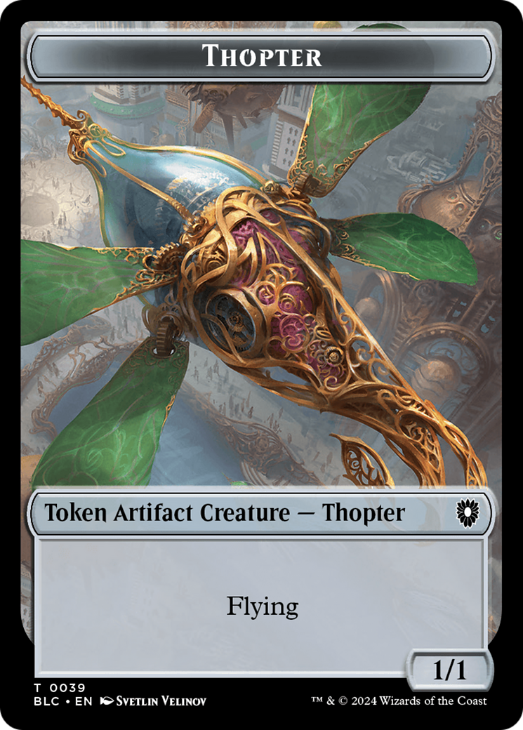 Goblin // Thopter Double-Sided Token [Bloomburrow Commander Tokens] | Yard's Games Ltd