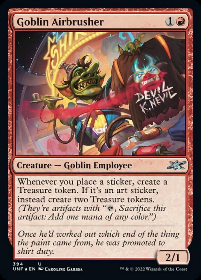 Goblin Airbrusher (Galaxy Foil) [Unfinity] | Yard's Games Ltd