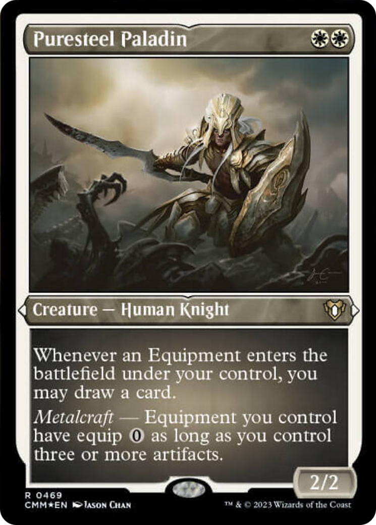 Puresteel Paladin (Foil Etched) [Commander Masters] | Yard's Games Ltd