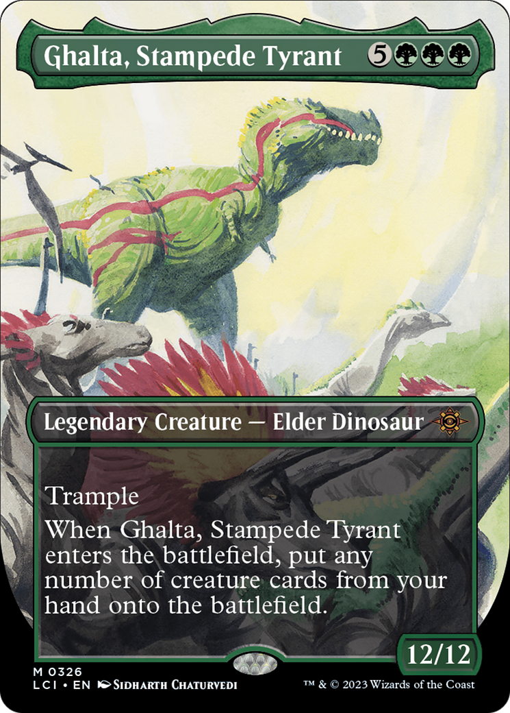 Ghalta, Stampede Tyrant (Borderless) [The Lost Caverns of Ixalan] | Yard's Games Ltd