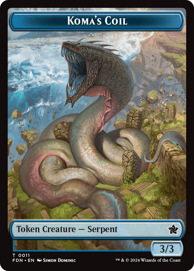 Scion of the Deep // Koma's Coil Doubled-Sided Token [Foundations Tokens] | Yard's Games Ltd