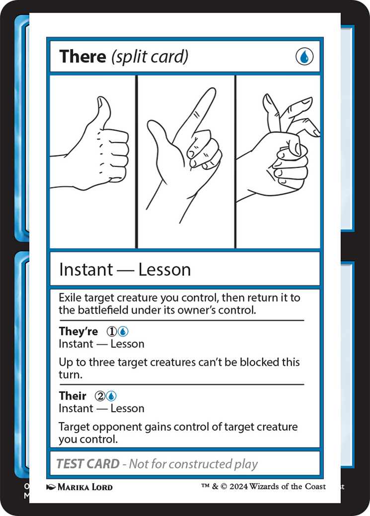 There (Split Card) [Mystery Booster 2 Playtest Cards] | Yard's Games Ltd