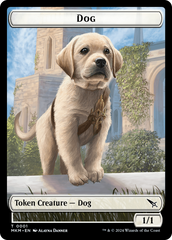 Detective // Dog Double-Sided Token [Murders at Karlov Manor Tokens] | Yard's Games Ltd