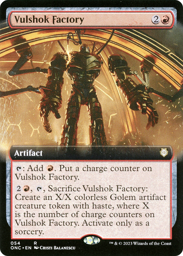 Vulshok Factory (Extended Art) [Phyrexia: All Will Be One Commander] | Yard's Games Ltd