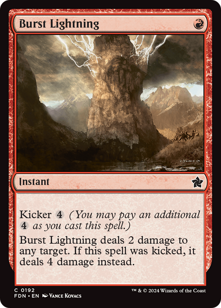 Burst Lightning [Foundations] | Yard's Games Ltd