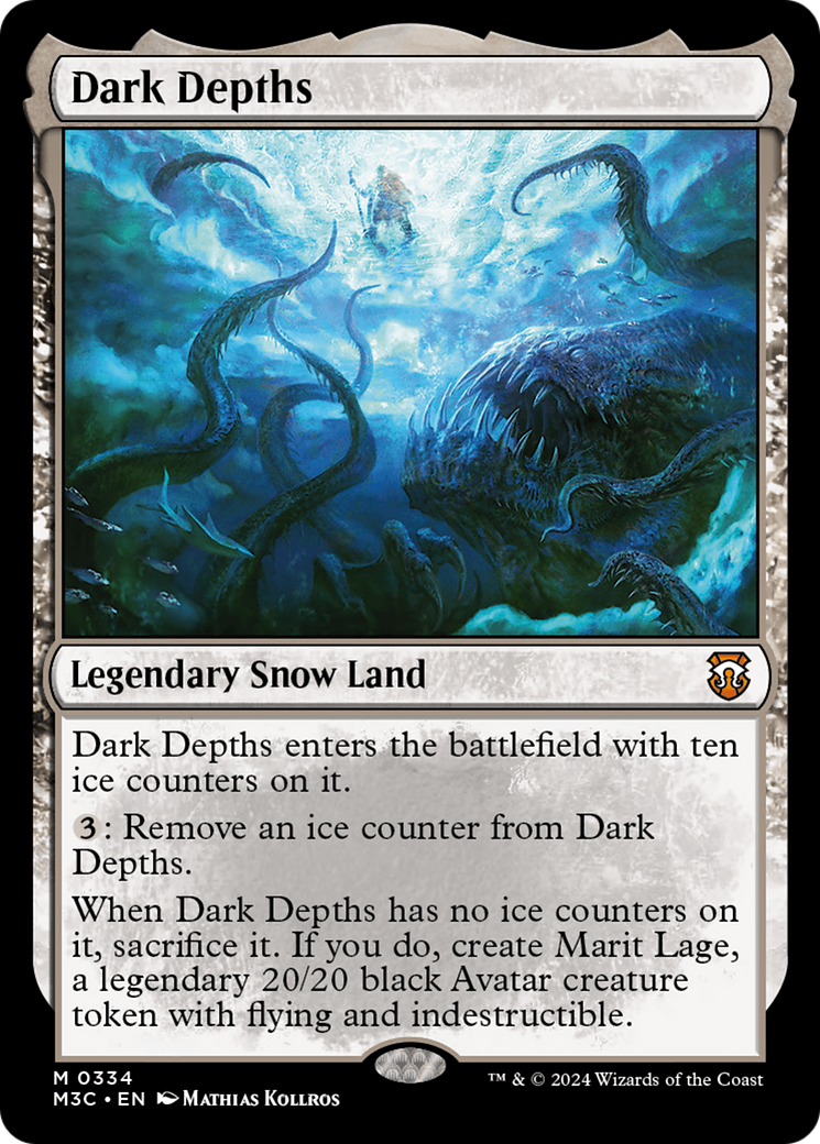 Dark Depths (Ripple Foil) [Modern Horizons 3 Commander] | Yard's Games Ltd