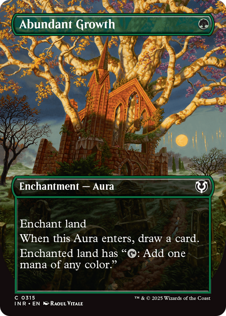 Abundant Growth (Borderless) [Innistrad Remastered] | Yard's Games Ltd