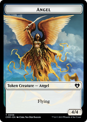 Copy (54) // Angel Double-Sided Token [Commander Masters Tokens] | Yard's Games Ltd