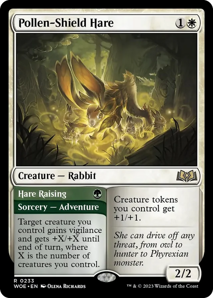 Pollen-Shield Hare // Hare Raising [Wilds of Eldraine] | Yard's Games Ltd