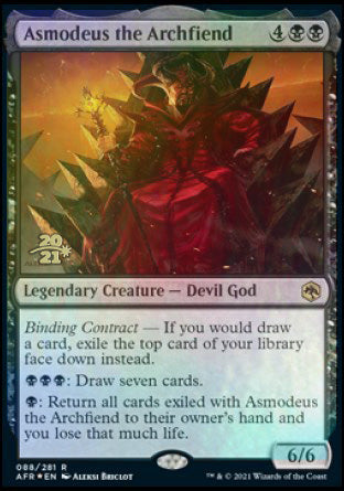 Asmodeus the Archfiend [Dungeons & Dragons: Adventures in the Forgotten Realms Prerelease Promos] | Yard's Games Ltd