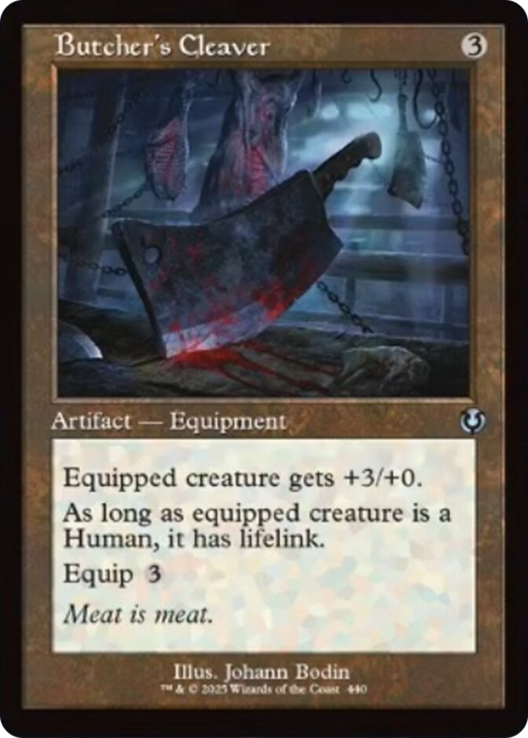 Butcher's Cleaver (Retro Frame) [Innistrad Remastered] | Yard's Games Ltd