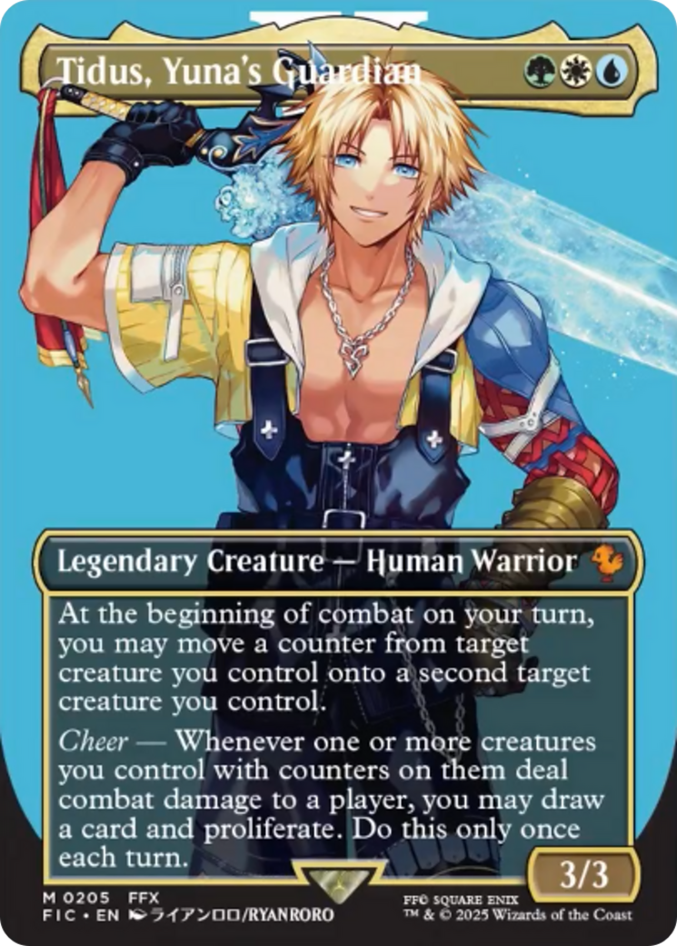 Tidus, Yuna's Guardian (Borderless) [FINAL FANTASY Commander] | Yard's Games Ltd