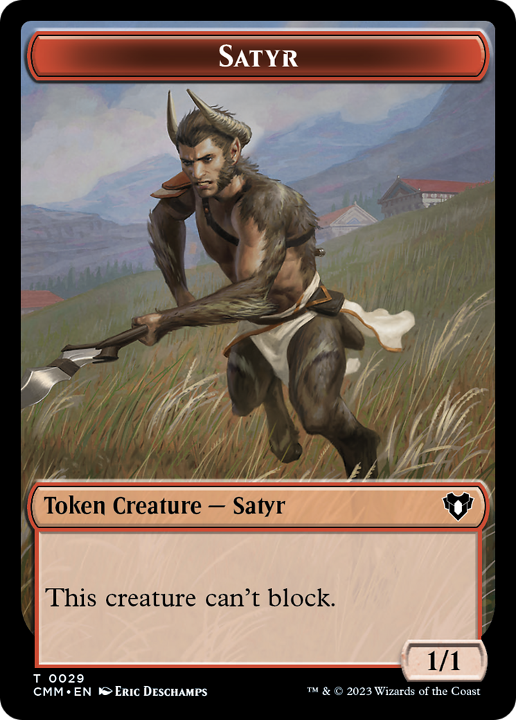 Satyr Token [Commander Masters Tokens] | Yard's Games Ltd