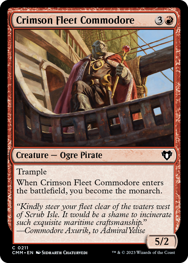 Crimson Fleet Commodore [Commander Masters] | Yard's Games Ltd