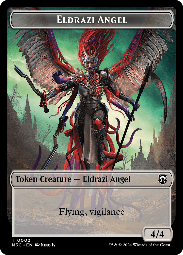 Eldrazi Angel // Copy Double-Sided Token [Modern Horizons 3 Commander Tokens] | Yard's Games Ltd