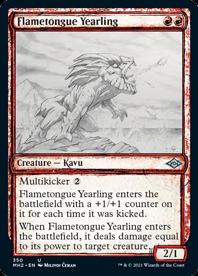 Flametongue Yearling (Sketch) [Modern Horizons 2] | Yard's Games Ltd