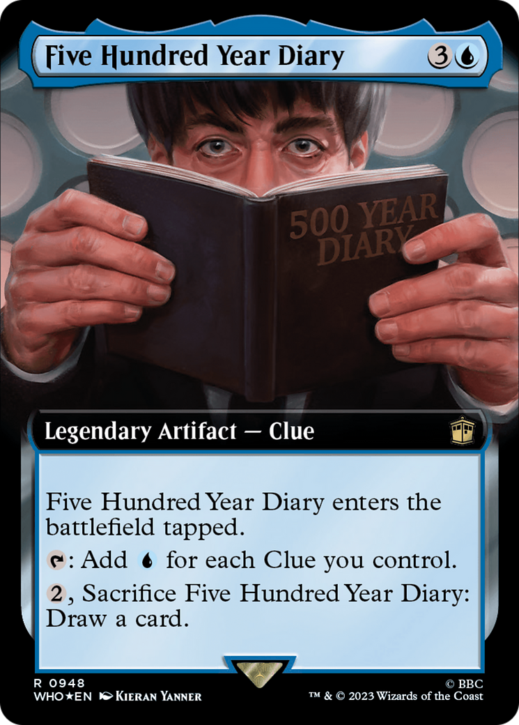 Five Hundred Year Diary (Extended Art) (Surge Foil) [Doctor Who] | Yard's Games Ltd