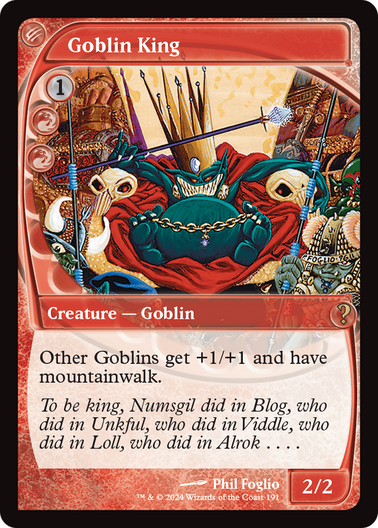 Goblin King (Future Sight) [Mystery Booster 2] | Yard's Games Ltd