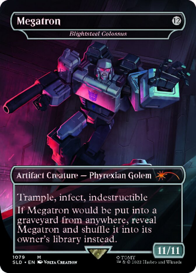 Blightsteel Colossus - Megatron (Borderless) [Secret Lair Drop Series] | Yard's Games Ltd