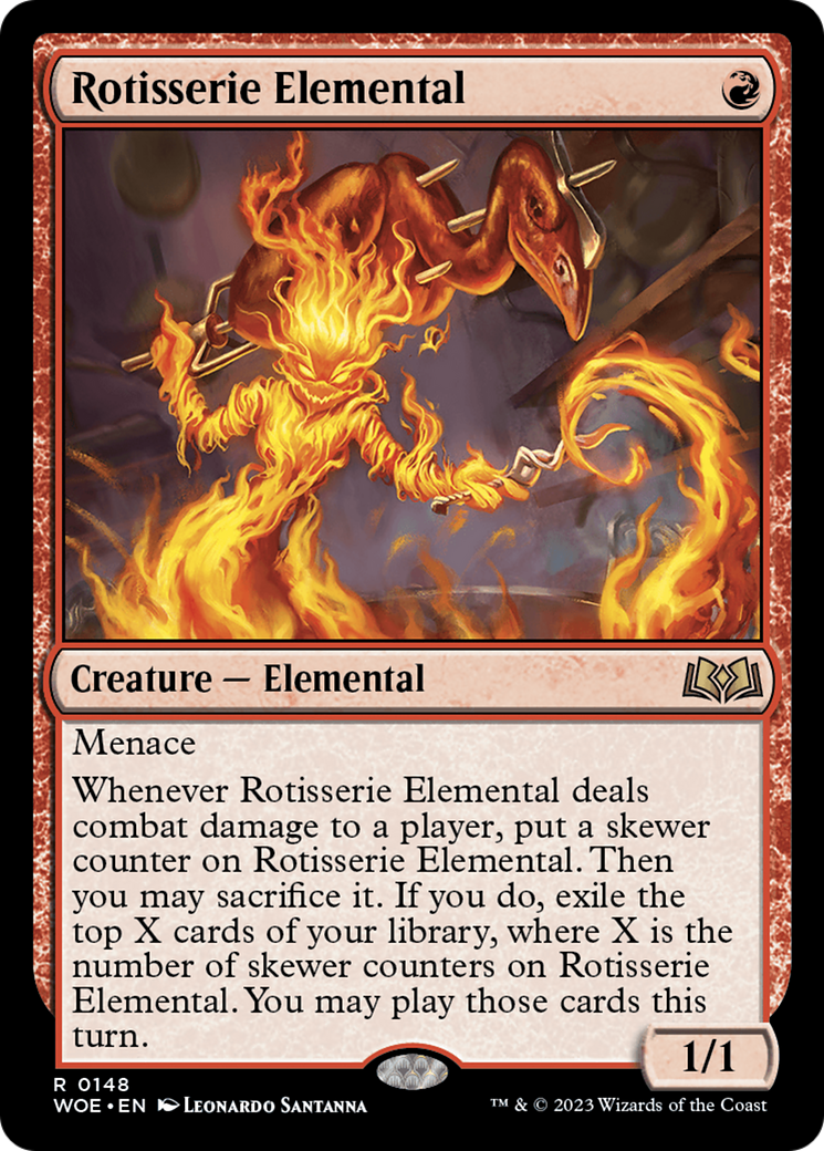 Rotisserie Elemental [Wilds of Eldraine] | Yard's Games Ltd