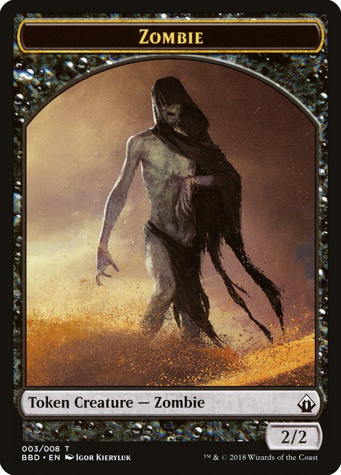 Zombie Token [Battlebond Tokens] | Yard's Games Ltd