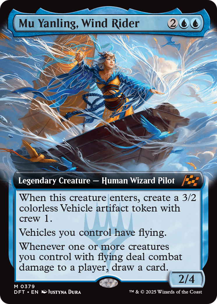 Mu Yanling, Wind Rider (Extended Art) [Aetherdrift] | Yard's Games Ltd