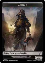 Elemental (9) // Zombie Double-Sided Token [March of the Machine Tokens] | Yard's Games Ltd