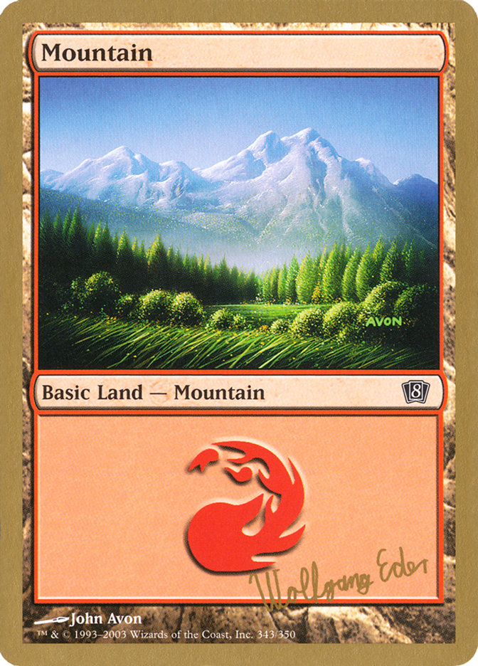 Mountain (we343) (Wolfgang Eder) [World Championship Decks 2003] | Yard's Games Ltd